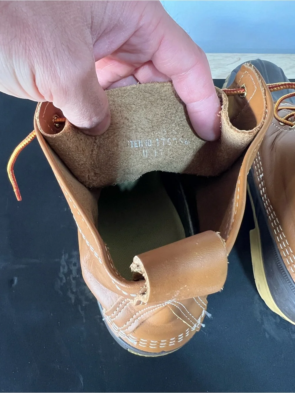 L.L. Bean Two-Tone 8” Duck Boots in Brown and Tan